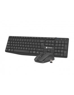 Natec Set 2 in 1 Keyboard Black Squid + Mouse Wire