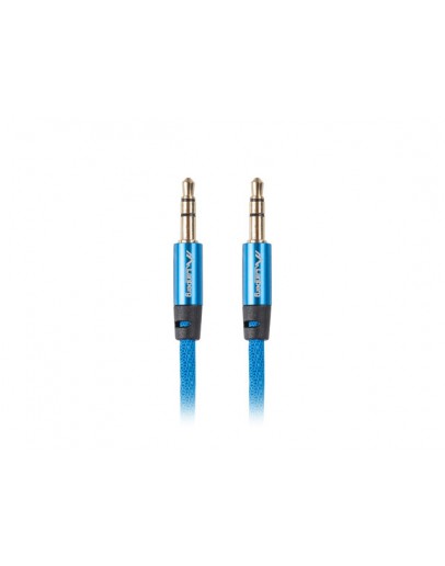 Lanberg mini jack 3.5mm M/M 3 pin cable 2m, blue p