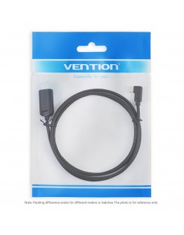 Vention Кабел Type-C to HDMI Cable Right Angle 1.5M Black - CGVBG