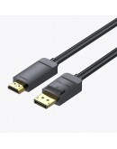 Vention кабел Cable DisplayPort to HDMI 1.5m - 4K, Gold Plated - HAGBG