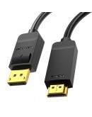 Vention кабел Cable DisplayPort to HDMI 1.5m - 4K, Gold Plated - HAGBG