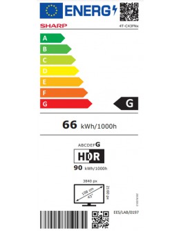 Sharp 43FN2EA, 43 LED  Android TV, 4K Ultra HD 384