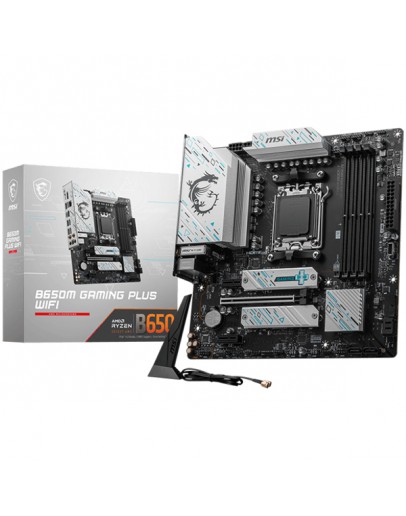 MSI B650M GAMING PLUS WIFI, mATX, AMD Ryzen Dual