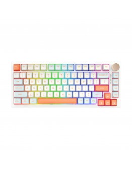 VGN безжична геймърска механична клавиатура Wireless Gaming Mechanical Keyboard - N75 PRO Jelly Orange - Azure Switches, RGB