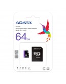 ADATA 64GB MicroSDXC UHS-I CLASS 10 (with adapter)