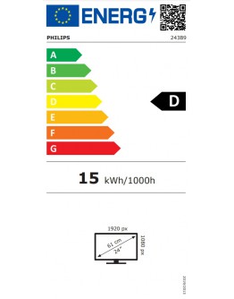 Монитор Philips 243B9, 23.8 WLED IPS, 1920x1080@75Hz, 4ms 