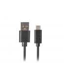 Lanberg USB-C(M) ->  USB-A (M) 3.1 cable 1.8m, bla