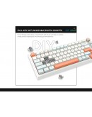 VGN безжична геймърска механична клавиатура Wireless Gaming Mechanical Keyboard - N75 PRO Jelly Orange - Kailh Vaporwave Switches [Linear]