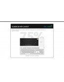 VGN безжична геймърска механична клавиатура Wireless Gaming Mechanical Keyboard - N75 PRO Jelly Orange - Kailh Vaporwave Switches [Linear]