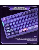 VGN безжична геймърска механична клавиатура Wireless Gaming Mechanical Keyboard - V87 Caribbean Blue - Power Silver Switches [Linear]