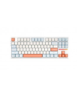 VGN безжична геймърска механична клавиатура Wireless Gaming Mechanical Keyboard - V87 Jelly Orange - Dynamic Silver Switches [Linear]