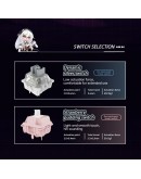 VGN безжична геймърска механична клавиатура Wireless Gaming Mechanical Keyboard - V87 Starry Sky - Dynamic Silver Switches [Linear]