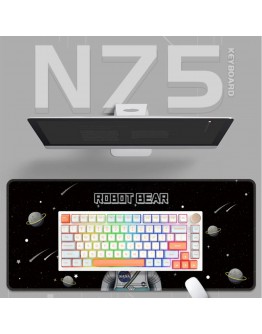 VGN професионална геймърска механична клавиатура Professional Gaming Mechanical Keyboard N75 RGB Jelly Orange - Power Silver Switches [Linear]
