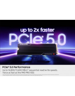 Samsung SSD 9100 PRO 1TB Heatsink PCIe 5.0 NVMe 2.