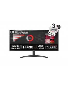 Монитор 34 LG 34WR50QK-B