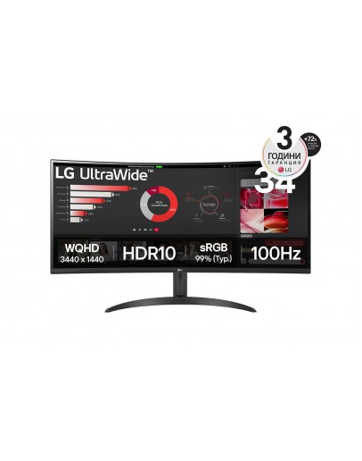 Монитор 34 LG 34WR50QK-B