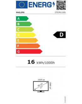 Монитор Philips 27E2N1100L, 27 VA WLED, 1920x1080@100Hz, 4