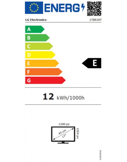 Монитор LG 17BR30T-B, 17 5:4 TFT  TN LCD Touch Screen Anti