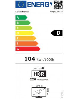 LG 86QNED86A3A, 86 4K QNED HDR Smart TV, 3840x2160