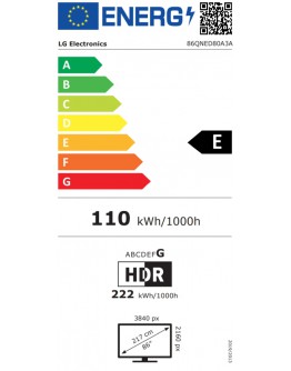 LG 86QNED80A3A, 86 4K QNED HDR Smart TV, 3840x2160