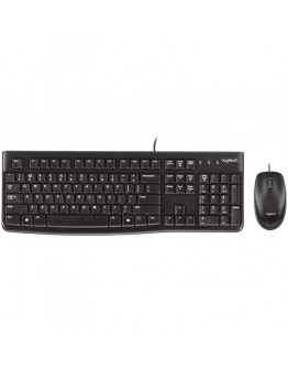 LOGITECH MK120 Corded Combo - BLACK - USB - US
