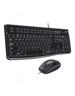 LOGITECH MK120 Corded Combo - BLACK - USB - US