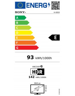 Sony K-65S35 65 4K HDR TV BRAVIA 3 ,Direct LED,4K 