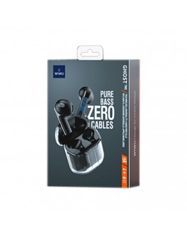 Bluetooth слушалки WiWu Ghost TWS11, Черен – 20729
