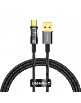 Кабел за данни Baseus Explorer, Type-C, 100W, 1.0m, Черен - 40488