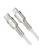 Кабел за данни Baseus Cafule, Type-C - Lightning, 20W, 1.0m, Бял - 40476