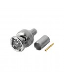 Конектор DeTech, BNC M, RG6, 75Ohm, 10бр. - 17169