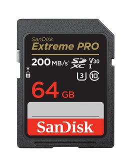 SanDisk Extreme PRO 64GB SDXC Memory Card + 2