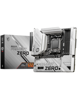 MSI B650M PROJECT ZERO, mATX, Socket AM5, Dual