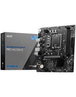MSI PRO H610M-E, mATX, LGA 1700, Dual Channel