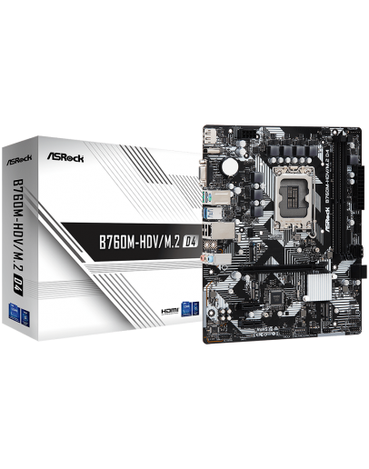 ASROCK MB Desktop B760M-HDV/M.2 D4 (S1700, 2x