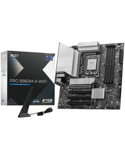 MSI PRO B860M-A WIFI, mATX, LGA 1851, 4x DDR5