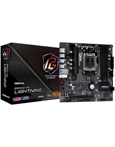 ASROCK B650M PG LIGHTNING AM5 Socket, 4x DDR5
