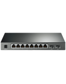 JetStream 8-Port Gigabit Smart PoE+ Switch with 2