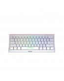 Marvo геймърска клавиатура Gaming Mechanical keyboard 61 keys TKL Hecate 61R WH - KG962G White - RED switches, RGB