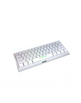 Marvo геймърска клавиатура Gaming Mechanical keyboard 61 keys TKL Hecate 61R WH - KG962G White - RED switches, RGB
