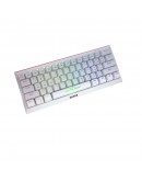Marvo геймърска клавиатура Gaming Mechanical keyboard 61 keys TKL Hecate 61R WH - KG962G White - RED switches, RGB