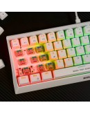 Marvo геймърска клавиатура Gaming Mechanical keyboard 61 keys TKL Hecate 61R WH - KG962G White - RED switches, RGB
