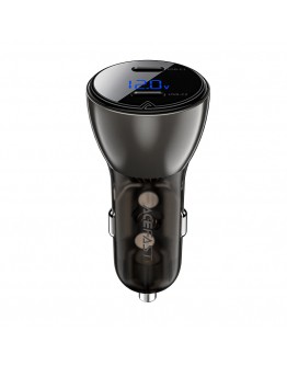 Acefast зарядно за кола Fast Charger Car PD3.0 60W - B10 - USB-C x 2, Metal, Black