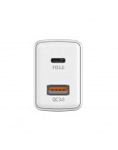 Genius бързо зарядно Fast Charger PD-20AC - 20W, USB-A, USB-C, PD3.0, QC3.0, White