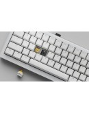 Ducky професионална геймърска механична клавиатура Professional Gaming Mechanical Keyboard One X Mini Wireless White - Ducky AI Switches [Linear]