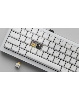 Ducky професионална геймърска механична клавиатура Professional Gaming Mechanical Keyboard One X Mini Wireless White - Ducky AI Switches [Linear]