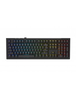 Ducky професионална геймърска механична клавиатура Professional Gaming Mechanical Keyboard One X Wireless Black - Ducky AI Switches [Linear]