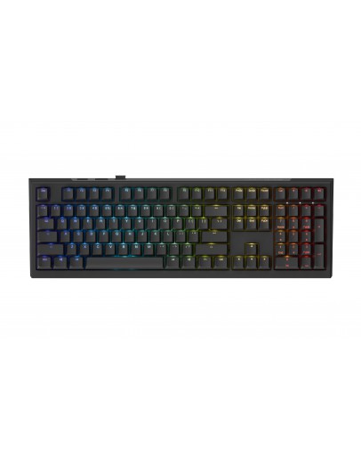Ducky професионална геймърска механична клавиатура Professional Gaming Mechanical Keyboard One X Wireless Black - Ducky AI Switches [Linear]
