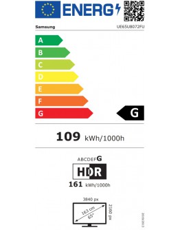 Samsung LED 65U8072, 163 cm, Smart, 4K Ultra HD, 5