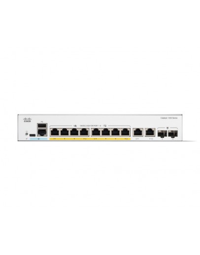 Cisco Catalyst 1300 8-port GE, PoE, Ext PS, 2x1G C